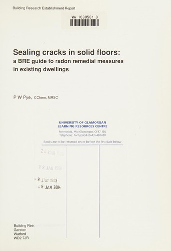 Cover for Sealing Cracks in Solid Floors