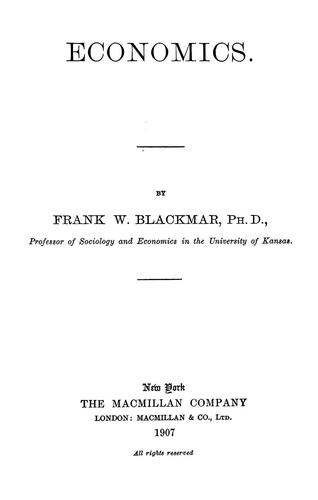Cover for Economics