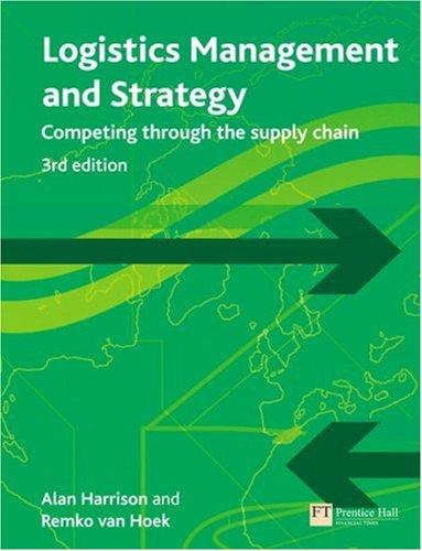 Cover for Logistics Management and Strategy