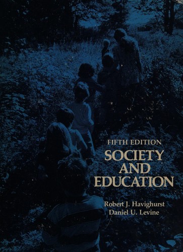 Cover for Society and education