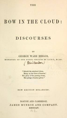 Cover for The bow in the cloud: discourses