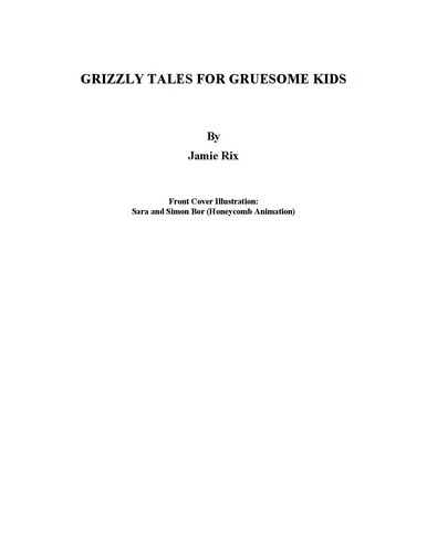 Cover for Grizzly Tales for Gruesome Kids