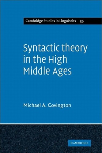 Cover for Syntactic Theory in the High Middle Ages