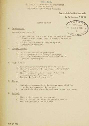 Cover for Report writing