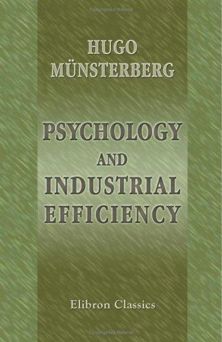 Cover for Psychology and Industrial Efficiency