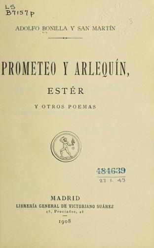Cover for Prometeo y Arlequín: Estér y otros poemas
