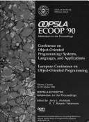 Cover for Object-oriented Programming: Systems, Languages, and Applications