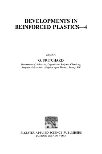 Cover for Developments in Reinforced Plastics--4