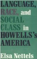 Cover for Language, race, and social class in Howells's America