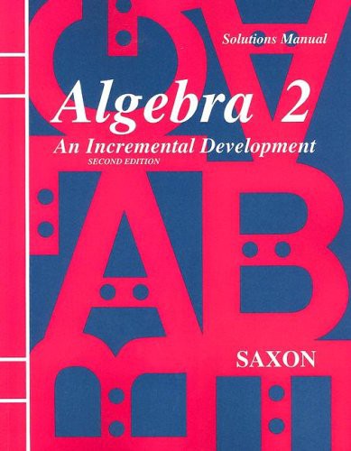 Cover for Solutions Manual for Algebra 2