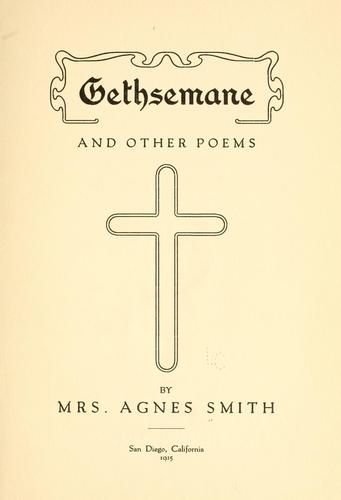 Cover for Gethsemane