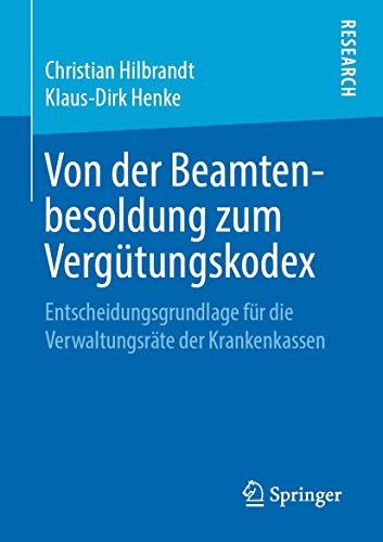 Cover for Von der Beamtenbesoldung zum Vergütungskodex