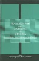 Cover for Pro-Poor Growth and Governance in South Asia