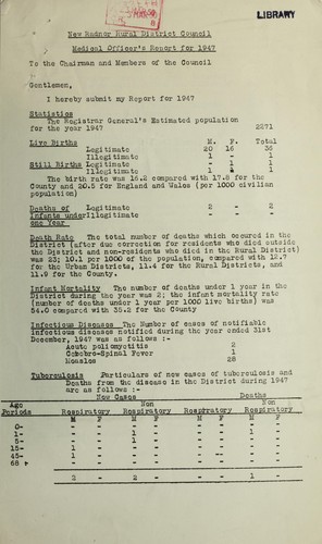 Cover for [Report 1947]