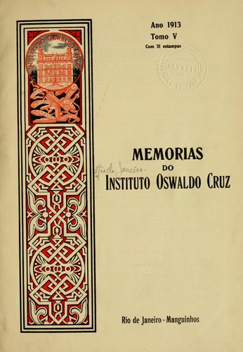 Cover for Memórias do Instituto Oswaldo Cruz