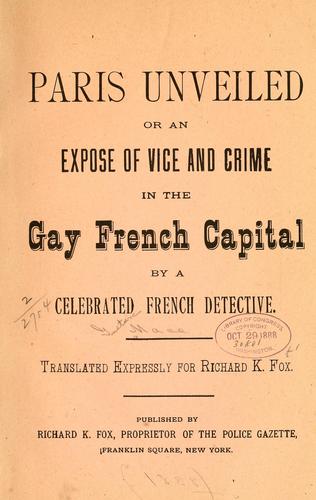 Cover for Paris unveiled