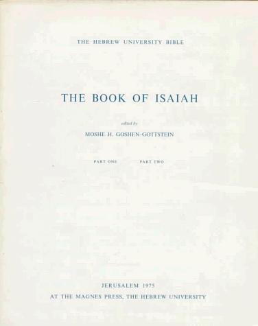 Cover for The Book of Isaiah
