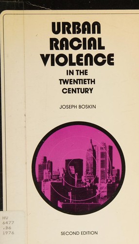 Cover for Urban racial violence in the twentieth century