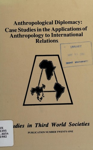 Cover for Anthropological diplomacy