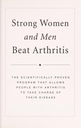 Cover for Strong women and men beat arthritis