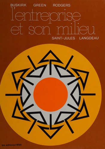 Cover for L' entreprise et son milieu