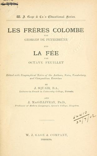 Cover for Les frères Colombe