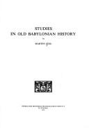 Cover for Studies in Old Babylonian history