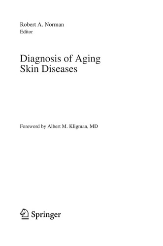 Cover for Diagnosis of aging skin diseases