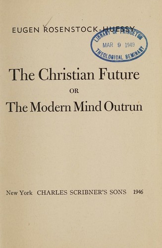 Cover for The Christian future