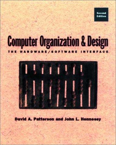 Cover for Computer Organization and Design
