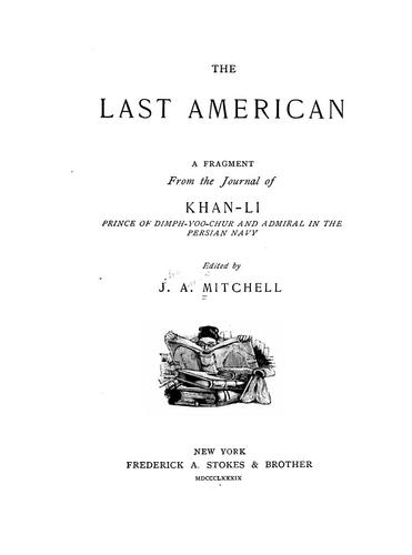 Cover for The last American