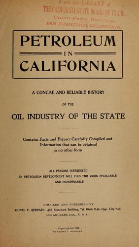 Cover for Petroleum in California