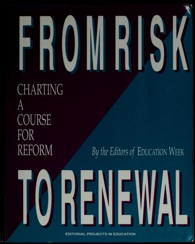Cover for From risk to renewal
