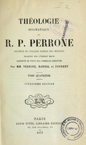 Cover for Théologie dogmatique