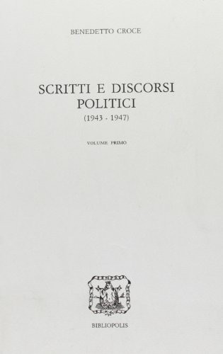 Cover for Scritti e discorsi politici