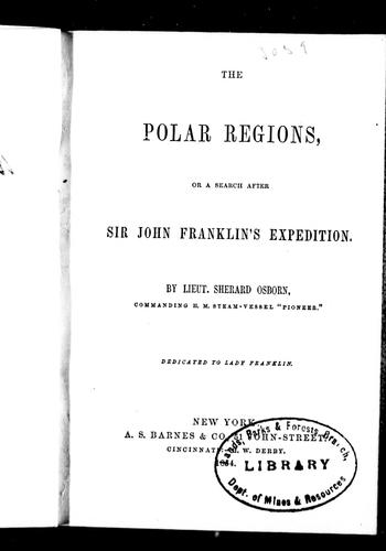 Cover for The polar regions, or, A search after Sir John Franklin's expedition