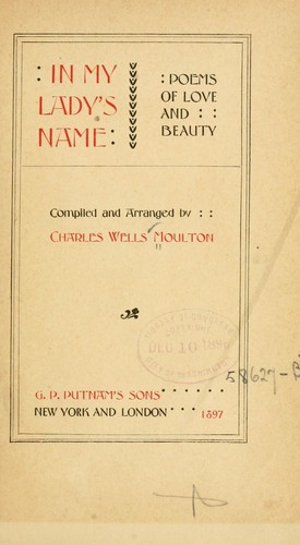Cover for In my lady's name