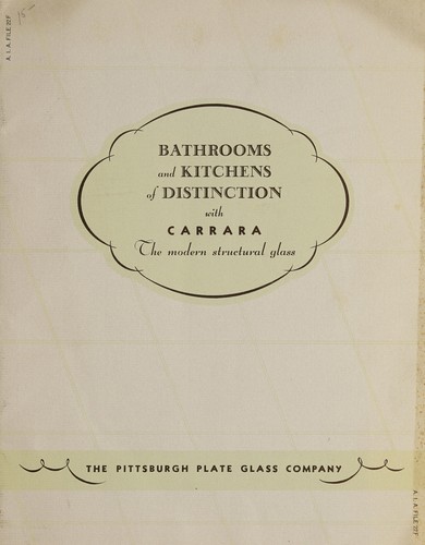 Cover for Bathrooms and kitchens of distinction with Carrara