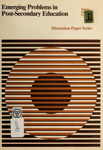 Cover for Emerging problems in post-secondary education.