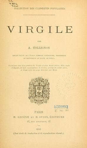 Cover for Virgile.