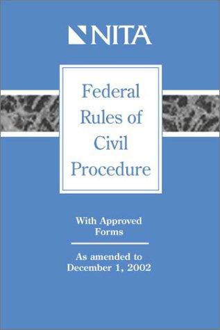 Cover for Federal Rules of Civil Procedure