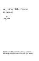 Cover for A history of the theatre in Europe