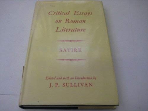 Cover for Critical Essays on Roman Literature