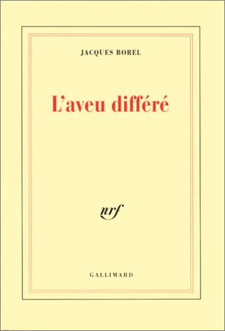 Cover for L' aveu différé