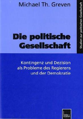 Cover for Die politische Gesellschaft.