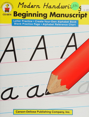 Cover for Modern Handwriting Beginning Manuscript