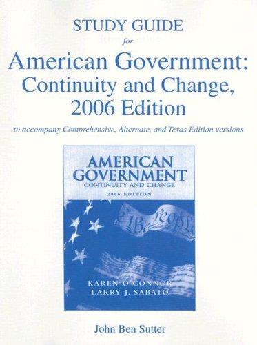 Cover for American Government:  Continuity and Change