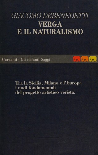 Cover for Verga e il naturalismo
