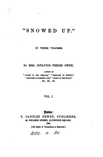 Cover for 'Snowed up'.