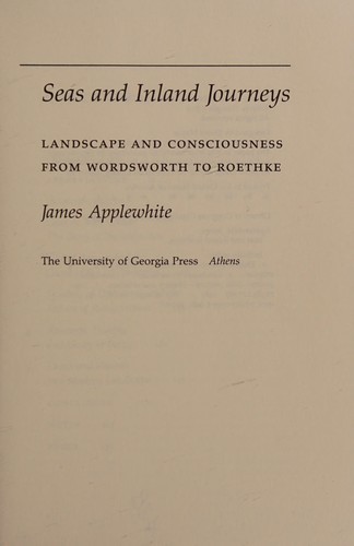 Cover for Seas and inland journeys
